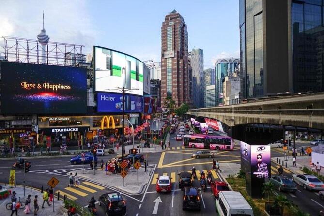 クアラルンプール1 Bukit Ceylon, Bukit Bintang, 2Paxアパートメント エクステリア 写真