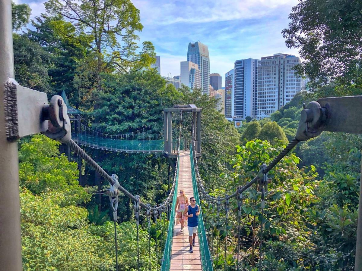 クアラルンプール1 Bukit Ceylon, Bukit Bintang, 2Paxアパートメント エクステリア 写真